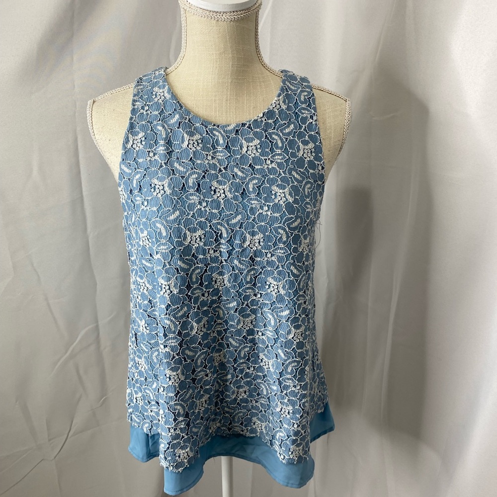 Alya Francesca lace overlay top